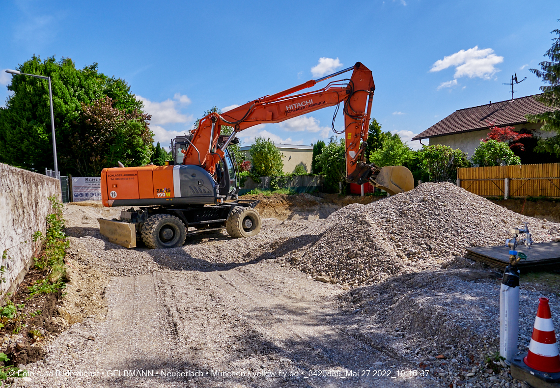 27.05.2022 - Baugrube an der Niederalmstraße 16